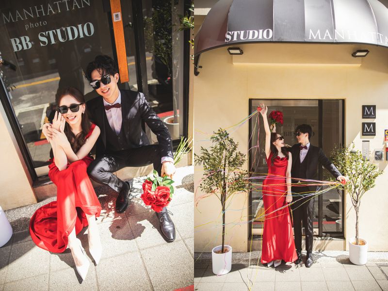 台北曼哈頓 新韓風 婚紗照 時尚感 婚紗 照 -2