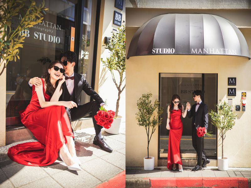 台北曼哈頓 新韓風 婚紗 照 時尚感婚紗 照 -1