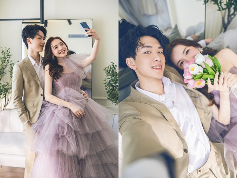 台北曼哈頓 新韓風婚紗照 居家風 婚紗照 -1