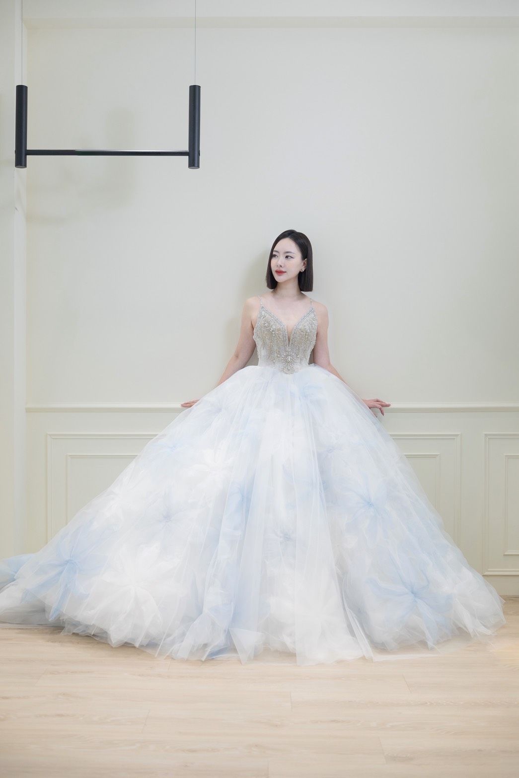 曼哈頓 婚紗 夢幻 禮服 冰紗幻境・ELSA夢幻藍花禮服