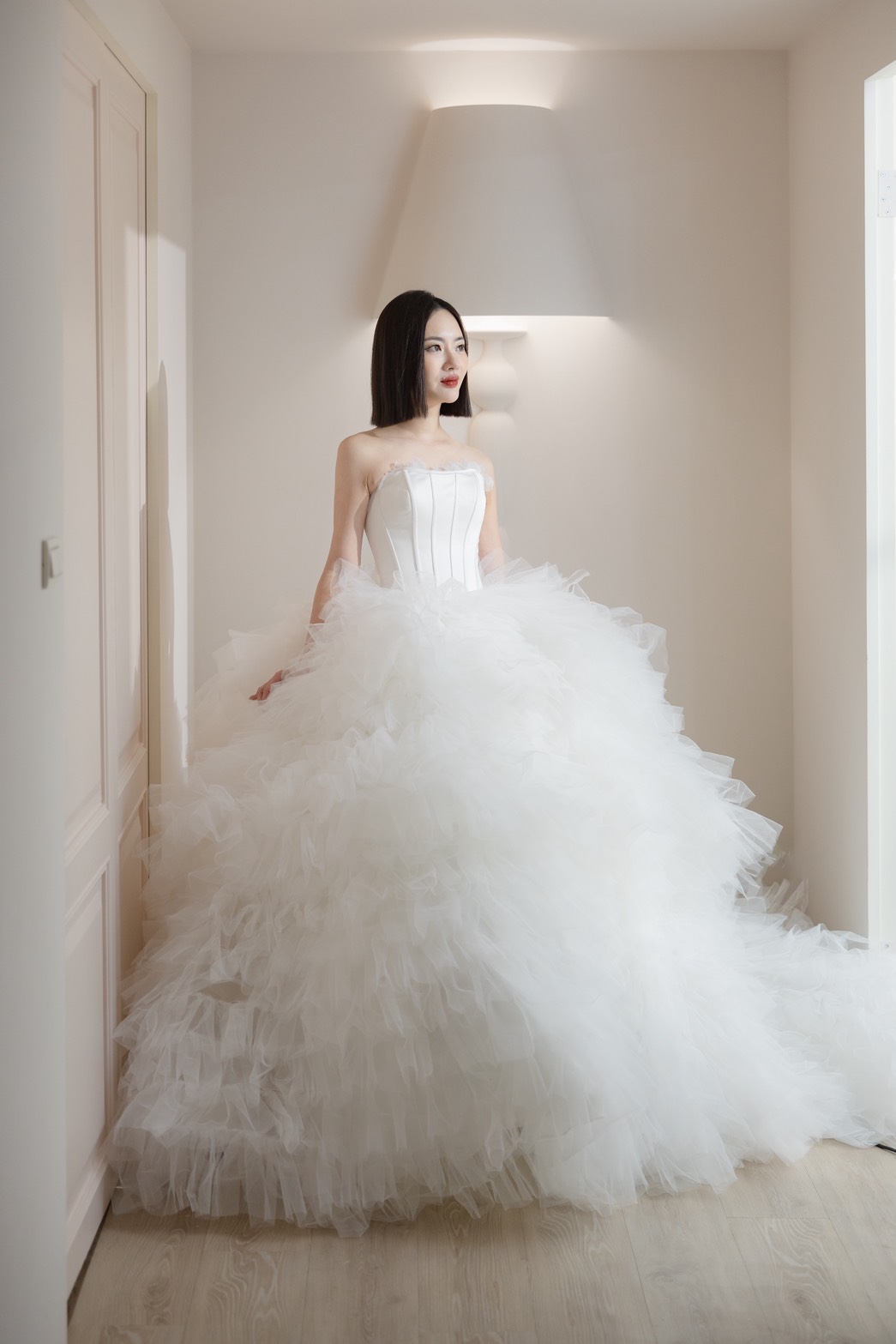 曼哈頓婚紗 夢幻禮服 白天鵝序曲・層層浪漫紗裙禮服