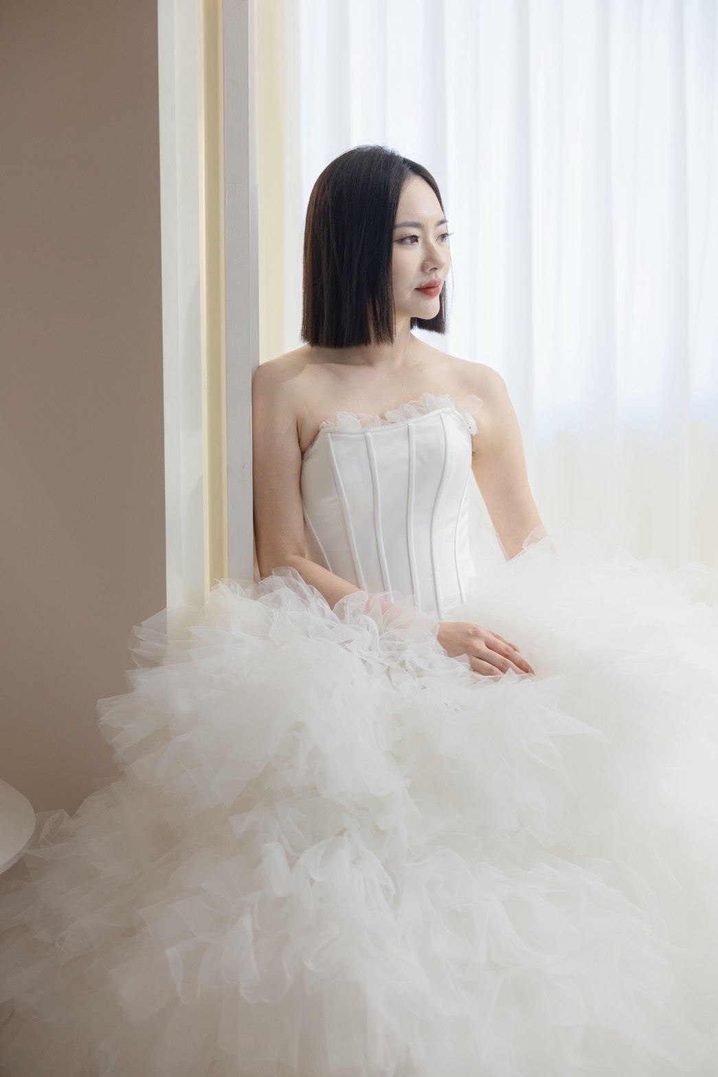 曼哈頓婚紗 夢幻禮服 白天鵝序曲・層層浪漫紗裙禮服