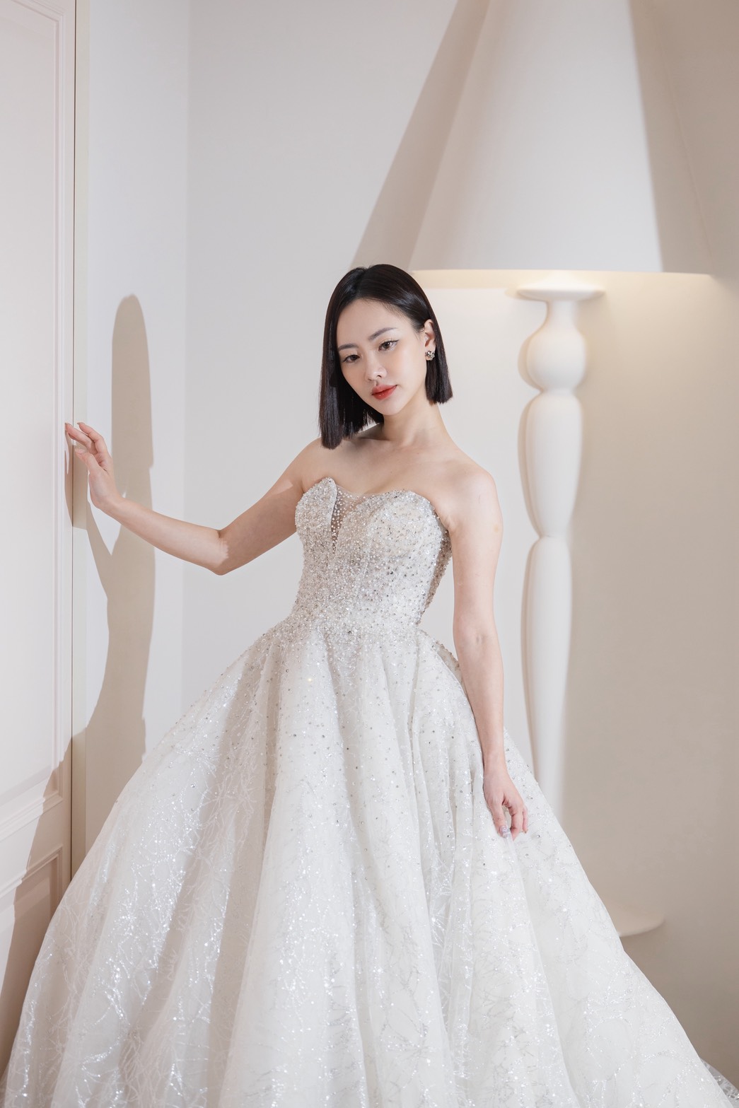 曼哈頓婚紗 夢幻禮服 鑽光星雨・香檳銀河蓬裙-6