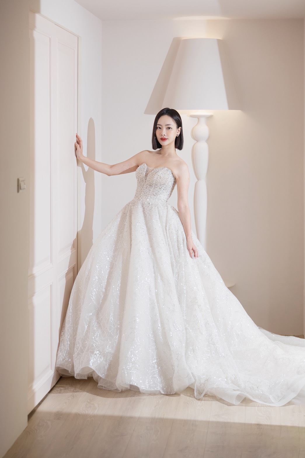 曼哈頓婚紗 夢幻禮服 鑽光星雨・香檳銀河蓬裙