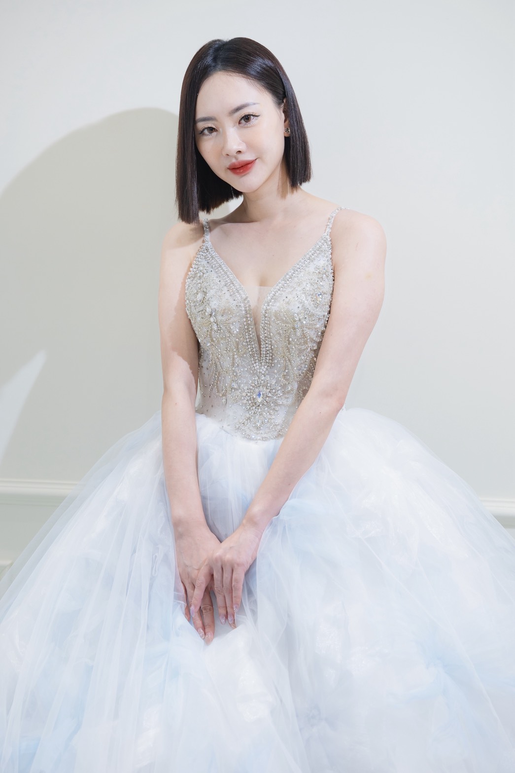 曼哈頓婚紗 夢幻禮服 冰紗幻境・ELSA夢幻藍花禮服