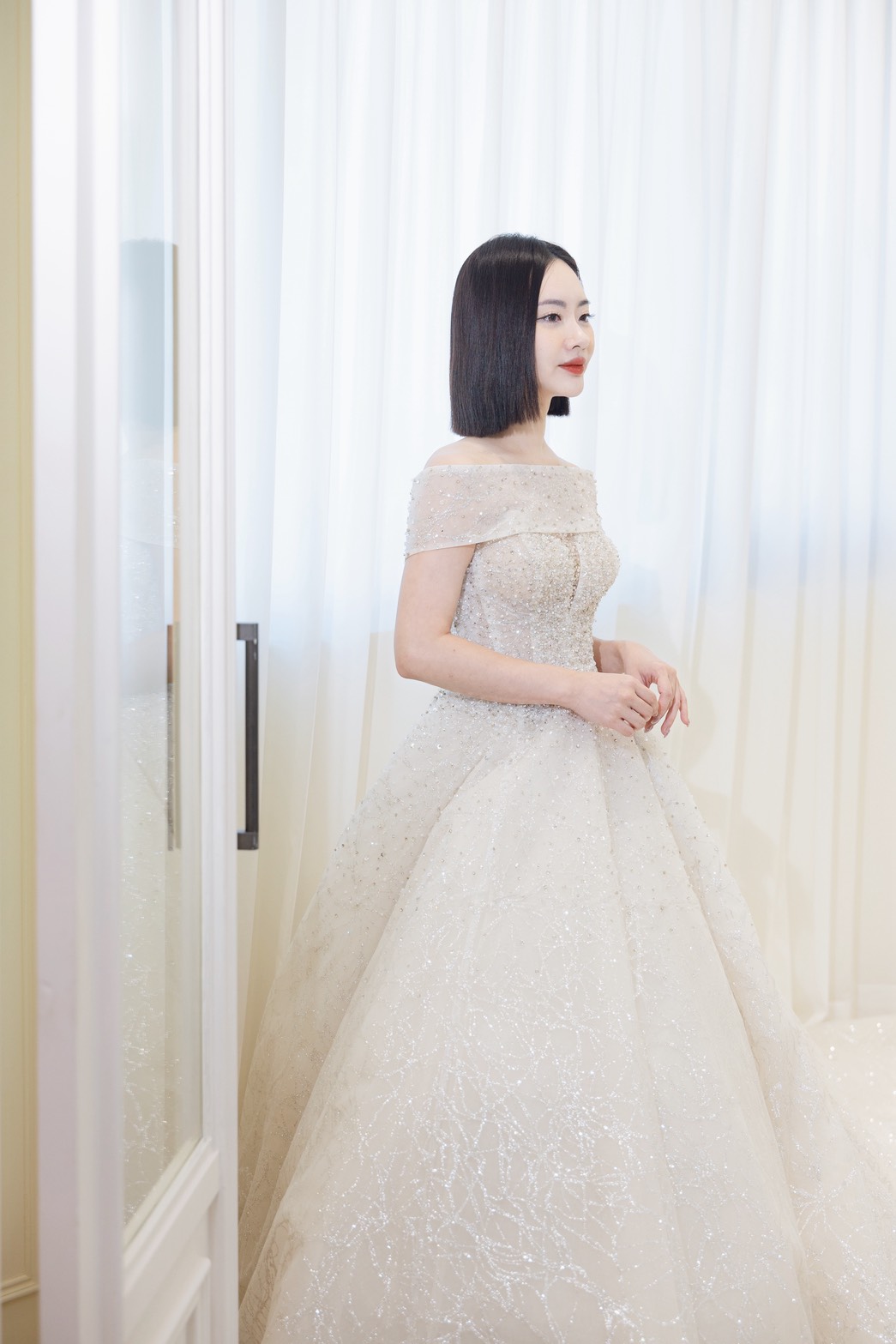 曼哈頓婚紗 夢幻禮服 鑽光星雨・香檳銀河蓬裙-4